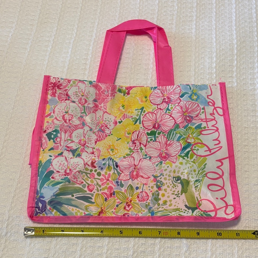 Lilly Pulitzer Vibrant Floral shopping Tote bag
